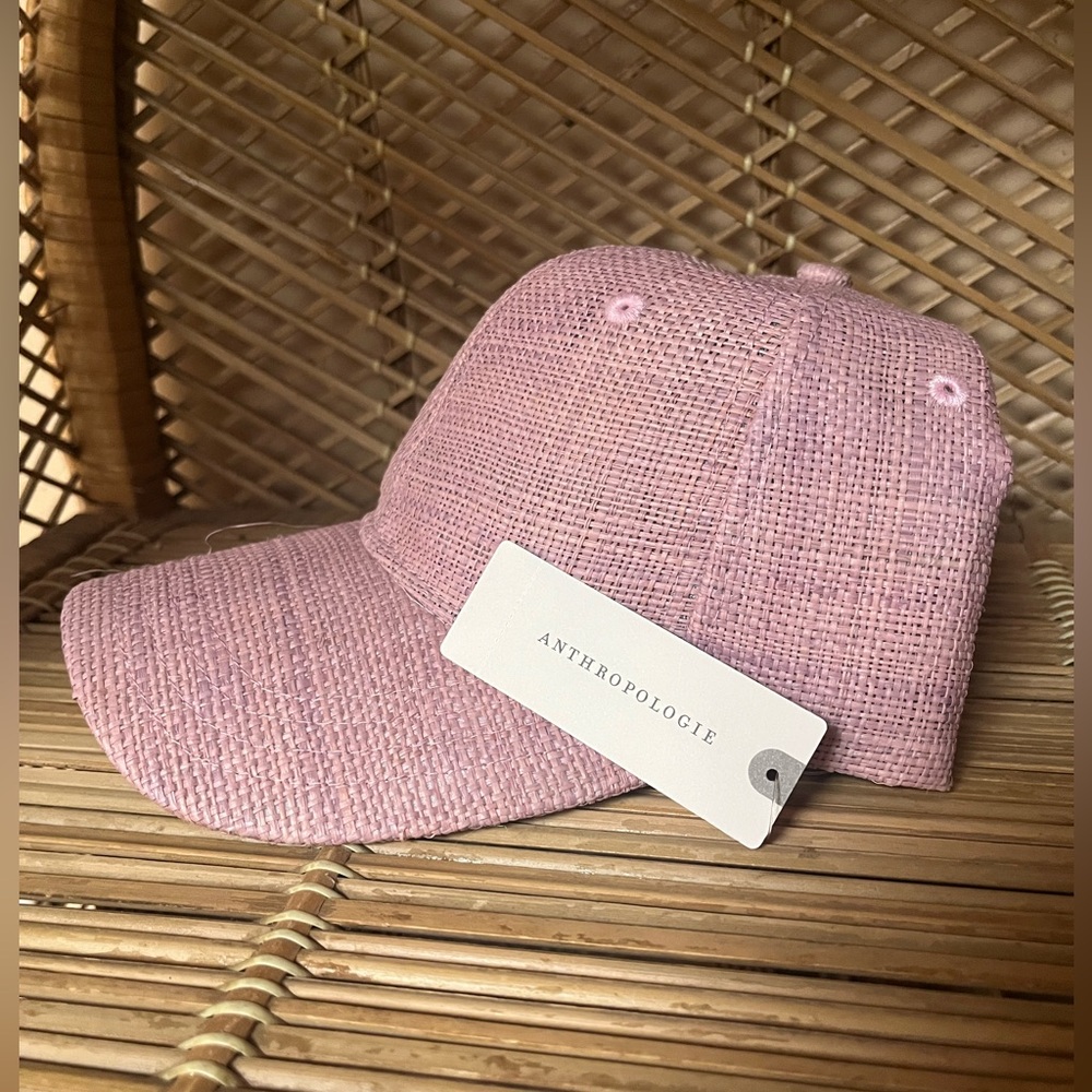 Anthropologie Raffia Baseball Hat